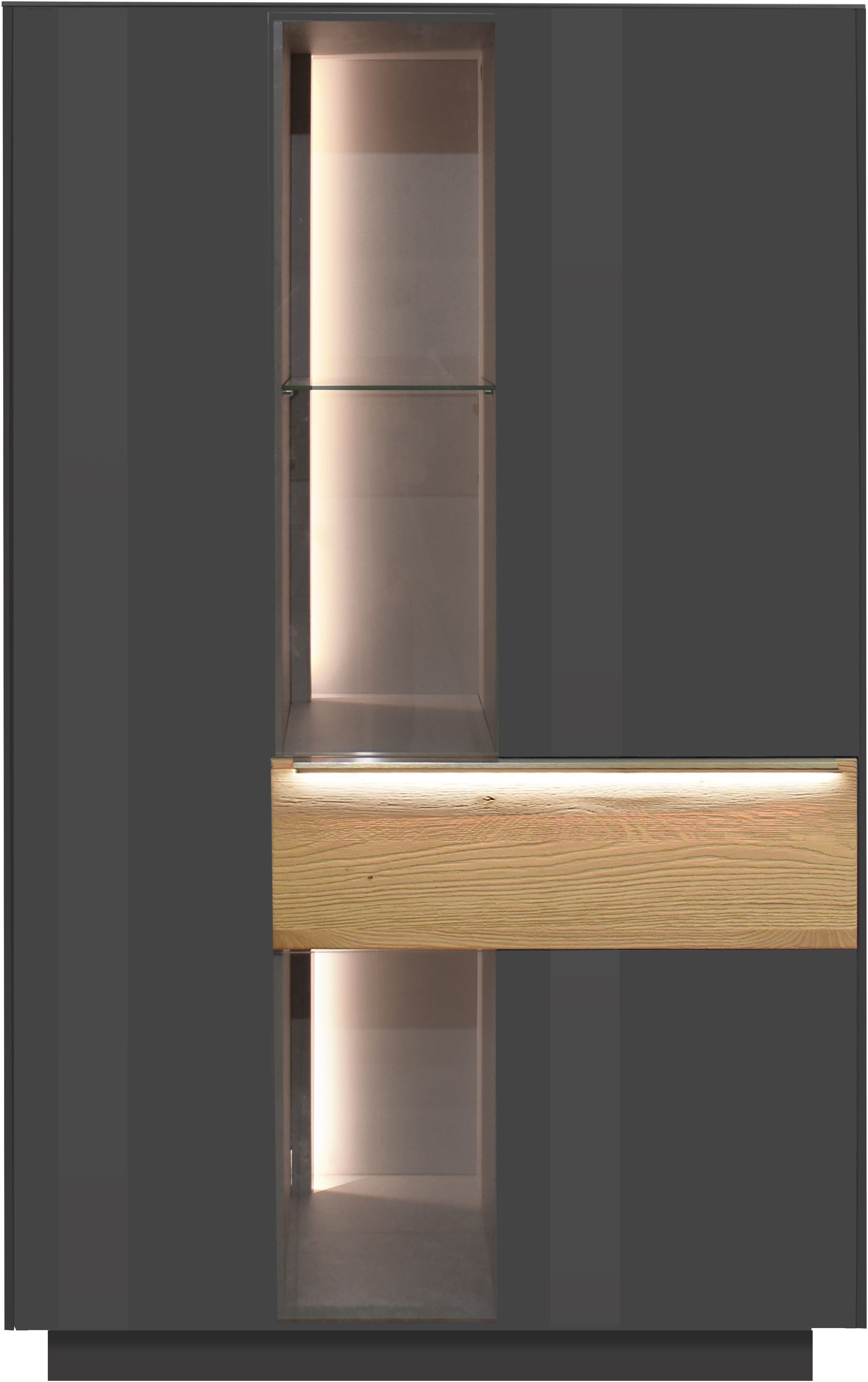 Mäusbacher Highboard Nova, Highboard, BHT 96/151/42 cm, inkl. Griffbeleuchtung, Türdämpfung