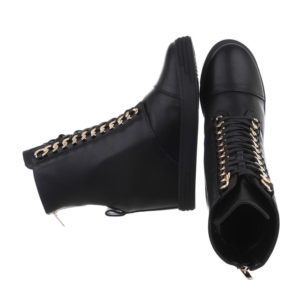 Ital-Design Damen Schnürschuhe Freizeit Schnürstiefelette (87108899) Keilab günstig online kaufen