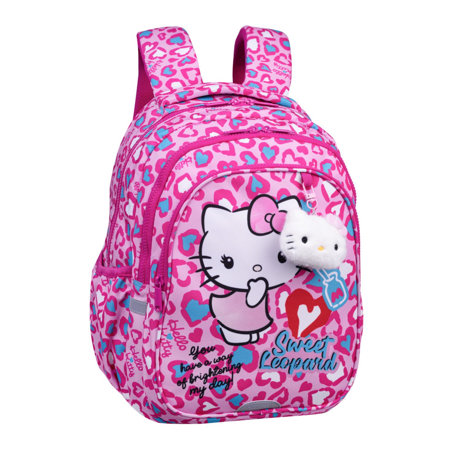 CoolPack Schulrucksack Hello Kitty Schulset: Rucksack, Federmäppchen, Sporttasche, 2 Fächer, Größe: 15", Verstärkter Boden