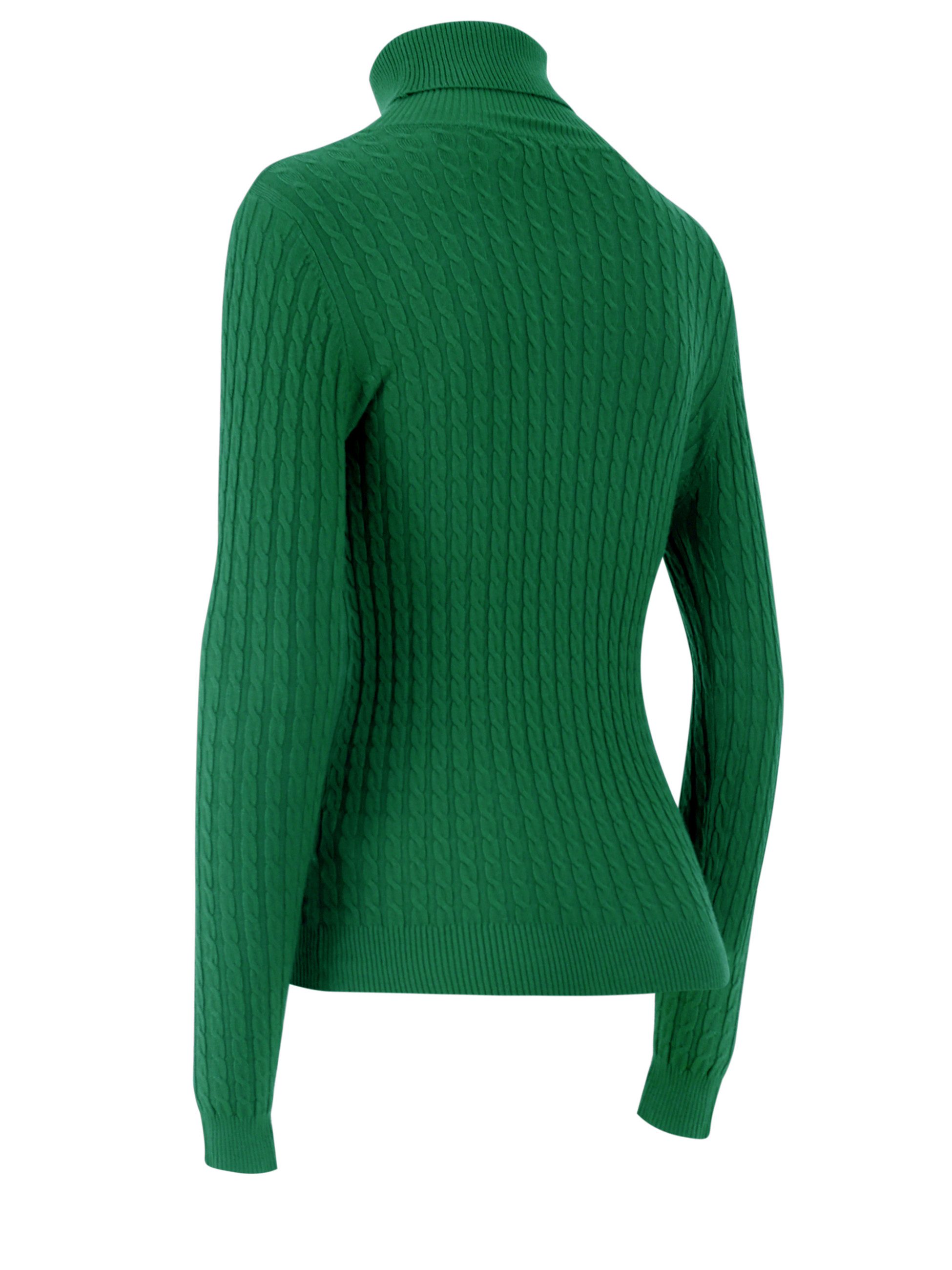 YC Fashion & Style Rollkragenpullover One Size, Zopfmuster, verschiedene Fa günstig online kaufen