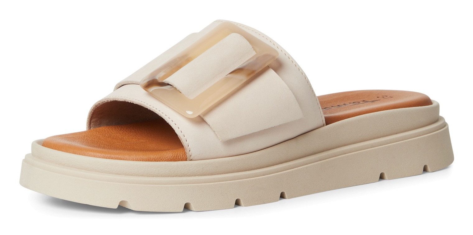 Tamaris Pantolette Plateau, Sommerschuh mit modischer Zierschnalle günstig online kaufen