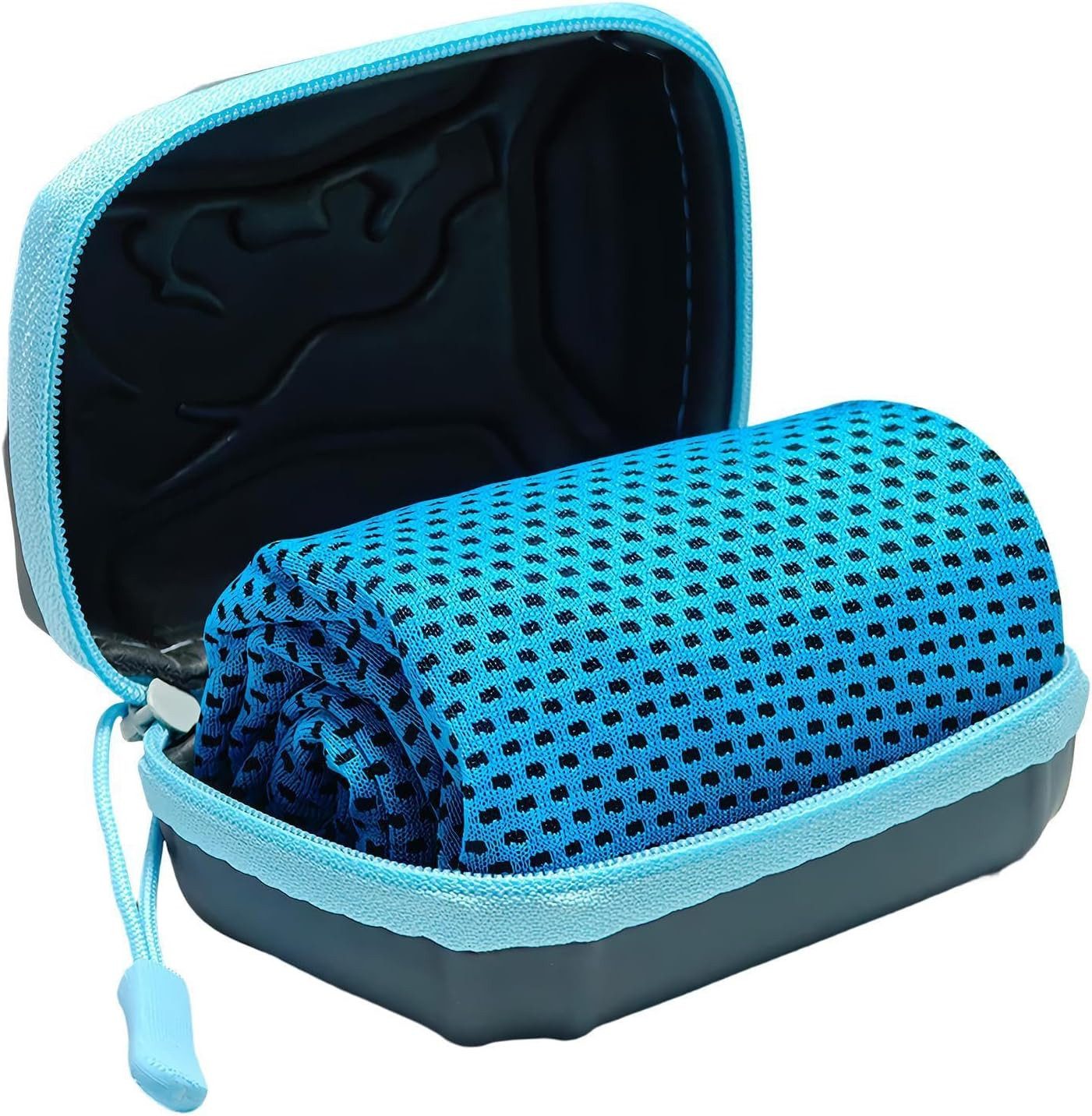 Diwzbyn Sporthandtuch Kühltuch Mit Aufbewahrungsbox, 30x80 Cm Kühlendes Handtuch, (1-St)