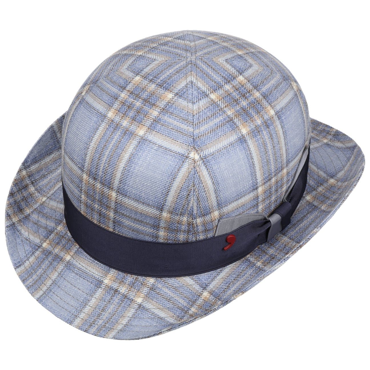 Alfonso D´Este Sonnenhut (1-St) Bowler mit Futter, Made in Italy