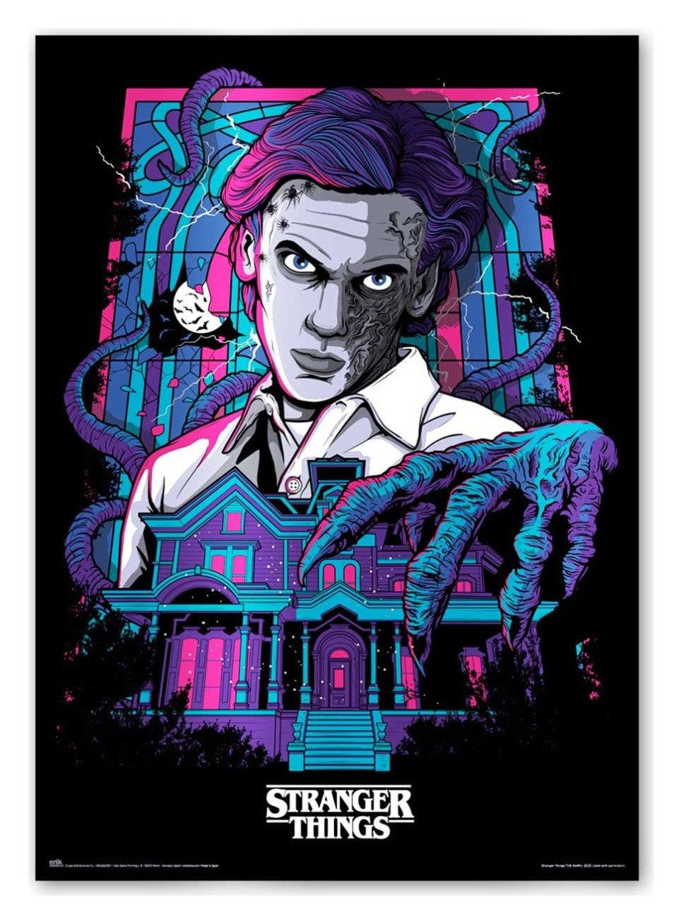 Grupo Erik Poster Stranger Things Leuchtendes Poster Premium 50 x 70 cm