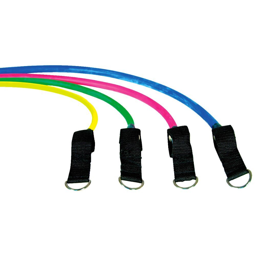 Bodylastics Stretchband Fitness-Tube-Set, Alle Muskelgruppen werden trainiert