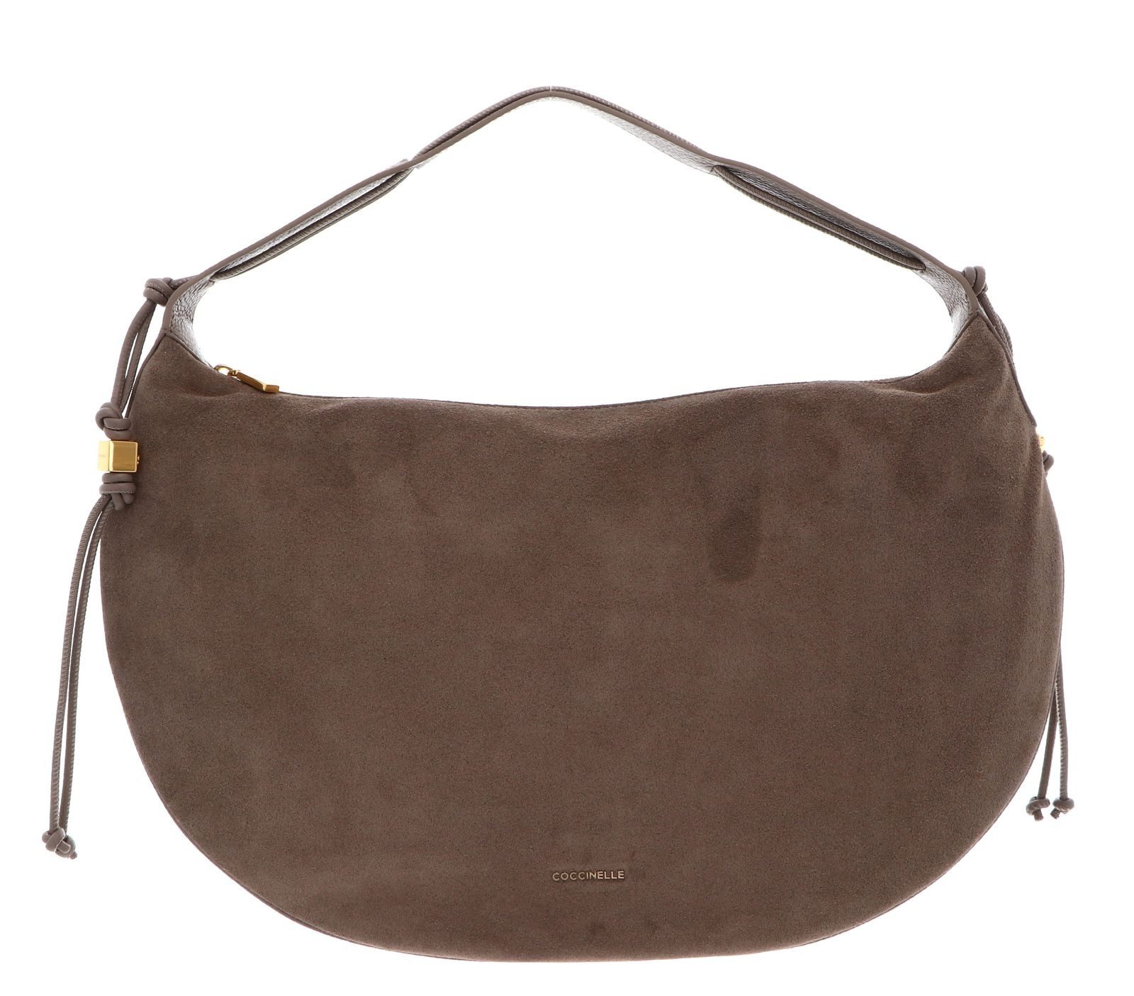 COCCINELLE Schultertasche Handbag Suede Le. / Grained Le., aus echtem Rindsleder