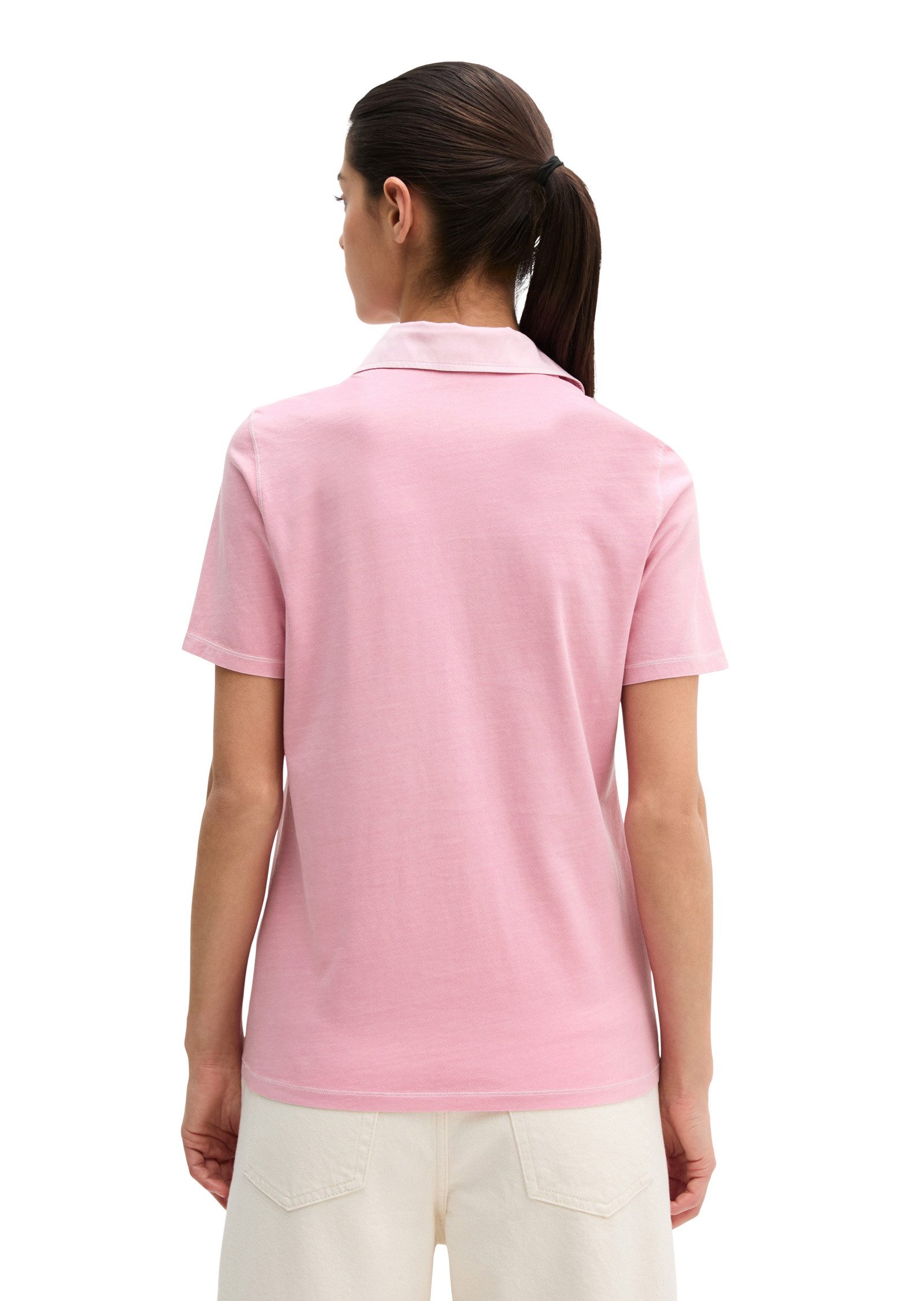 Marc O'Polo Poloshirt mit Material-Mix-Details