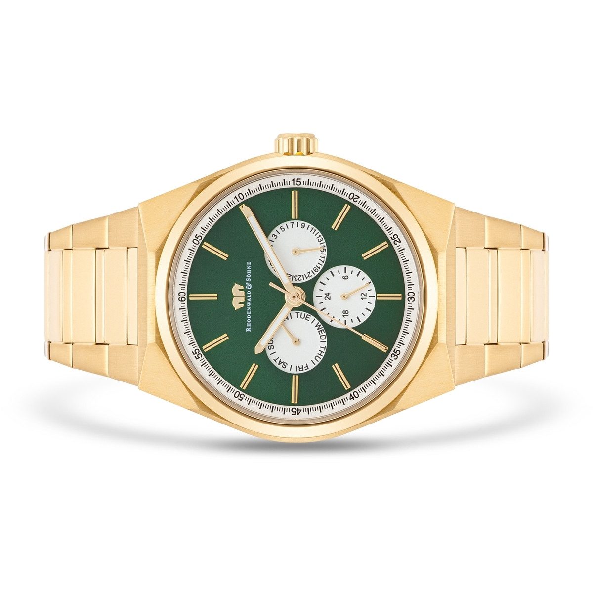 Rhodenwald & Söhne Multifunktionsuhr Cooledge gelbgold, Armband aus Edelsta günstig online kaufen