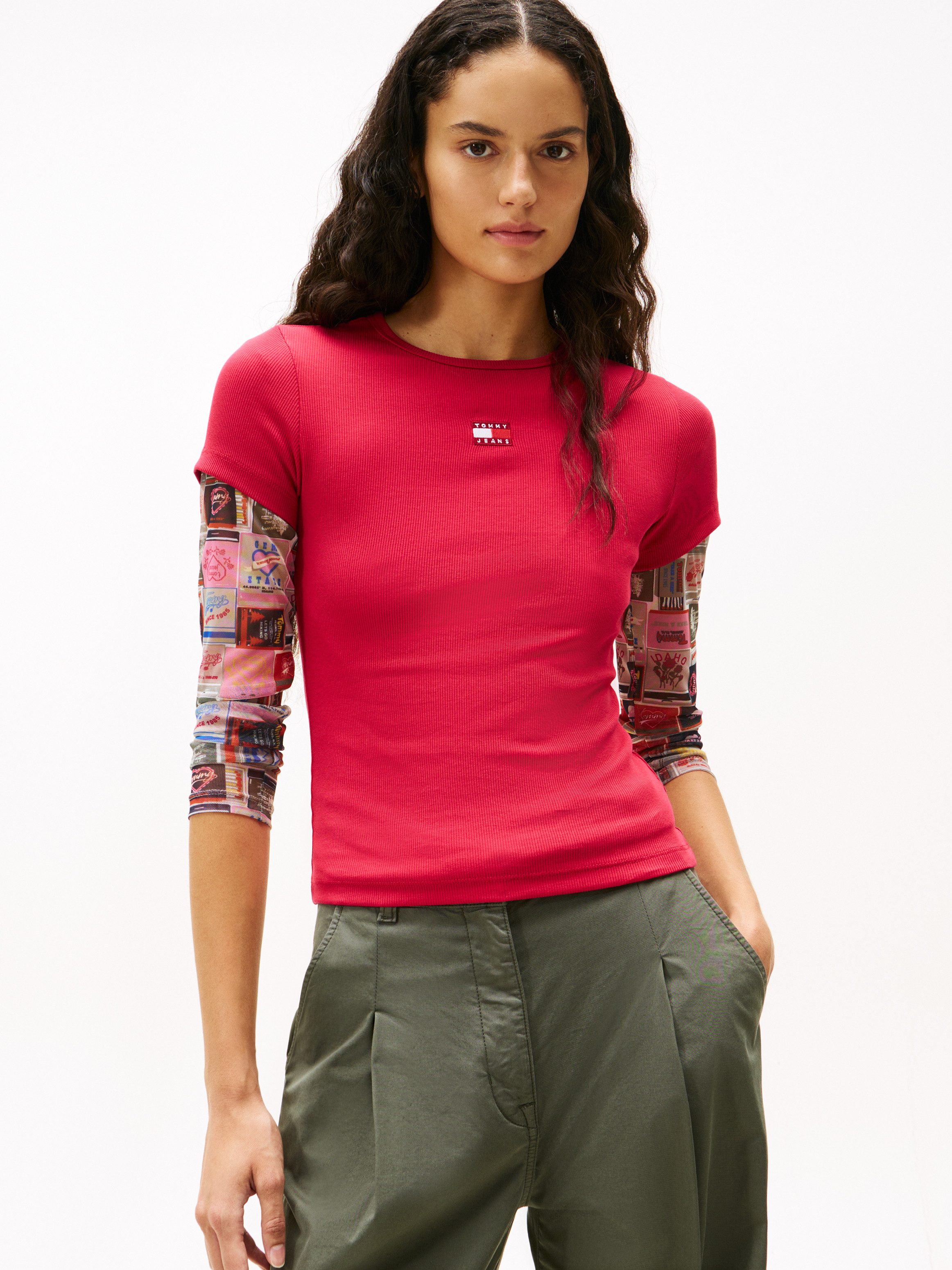 Tommy Jeans T-Shirt TJW SLIM BADGE günstig online kaufen