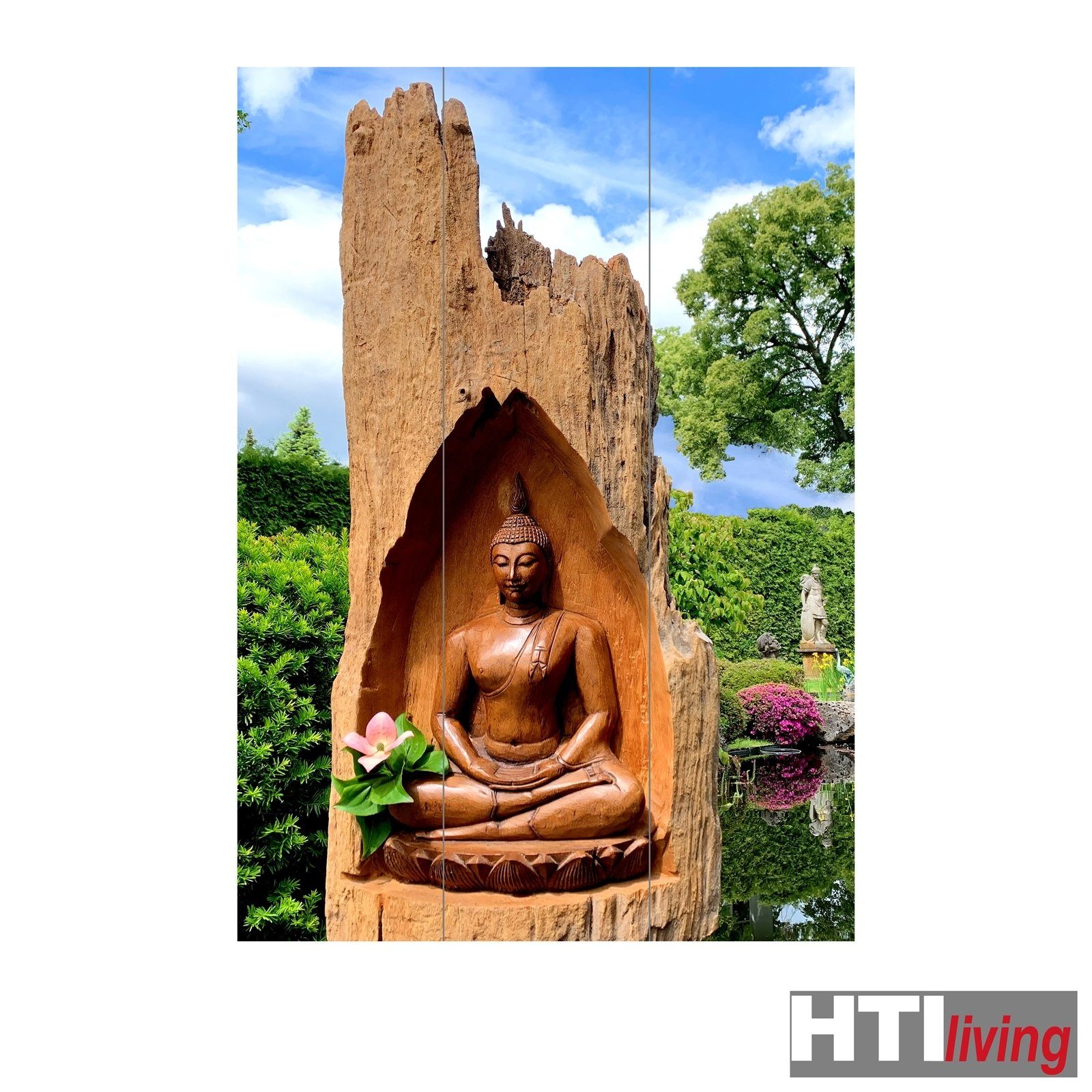 Trennwand Paravent Paravent St), (1 Raumteiler Buddha Sichtschutz HTI-Living Statue