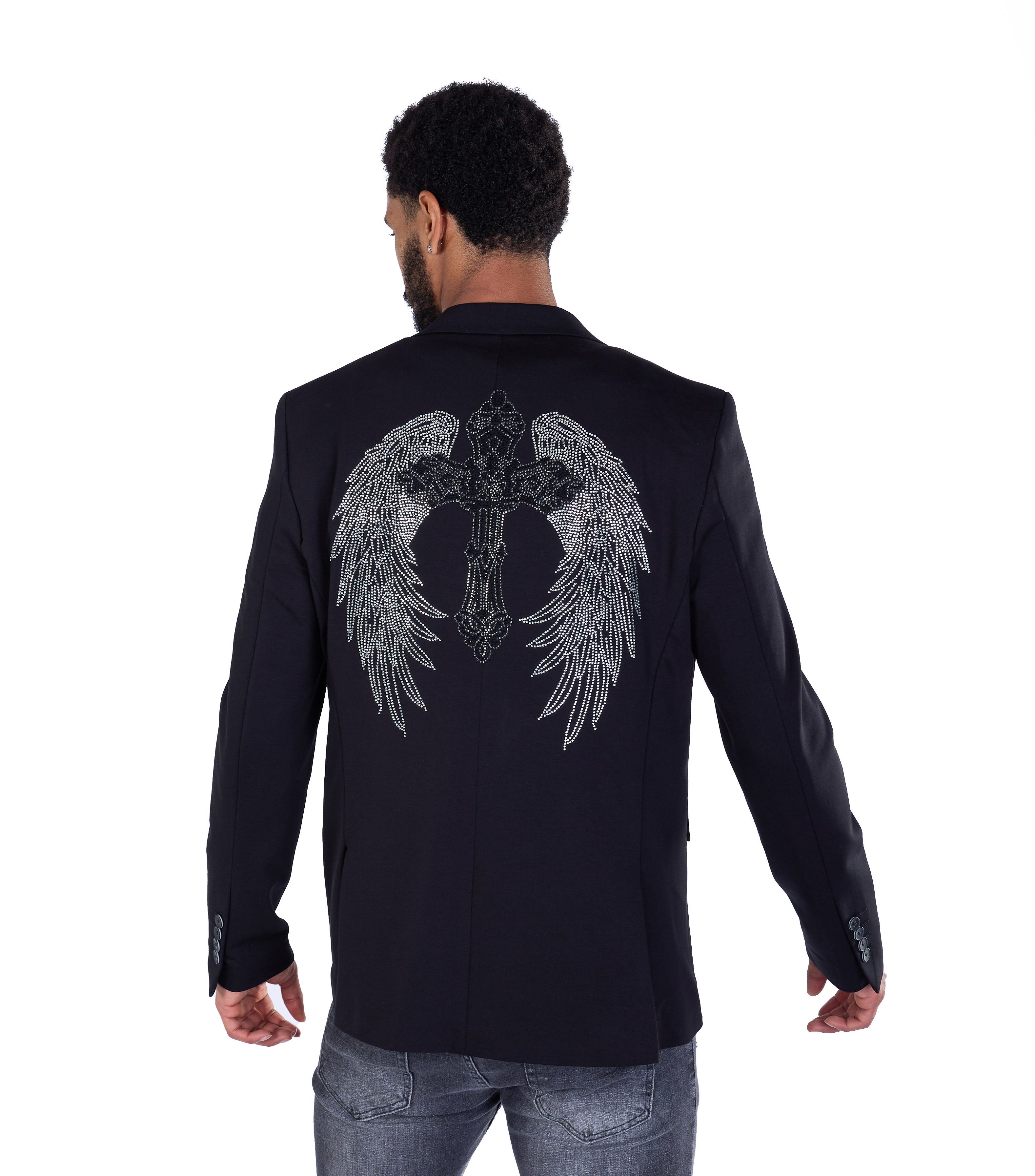 Denim Distriqt Sakko Extravagantes Herren Slim Fit Sakko Schwarz 46 günstig online kaufen