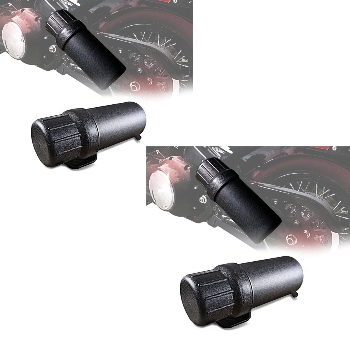 Bagtecs Reisetasche 2x Motorrad Werkzeugbox passend für Adventure Bikes Tool Tube XL # Spa