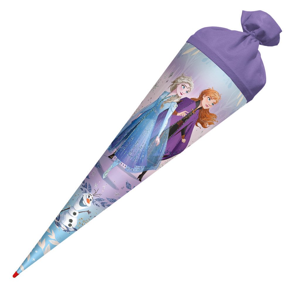 Schultüte Roth Schultüte Disney Frozen Glitter rund Schutzspitze Filzverschluss