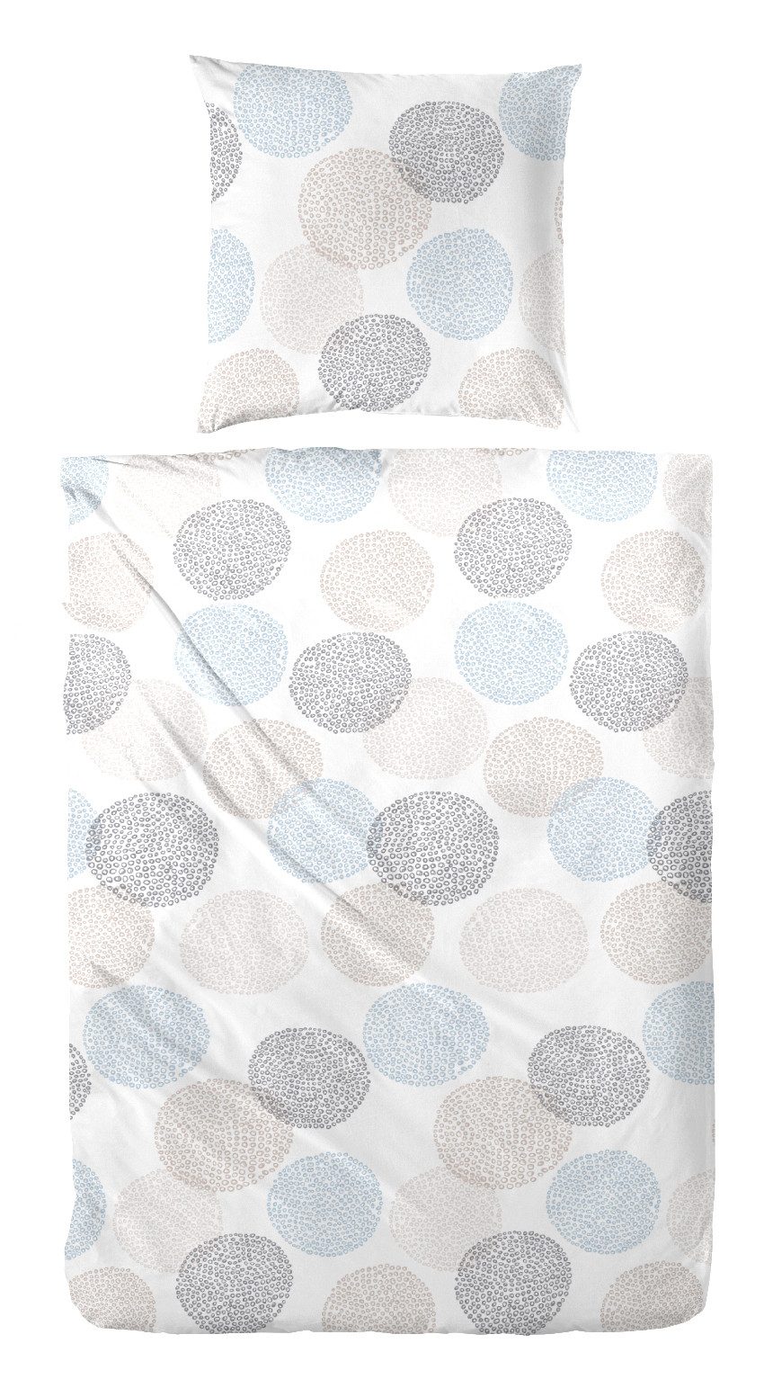 Primera Bettwäsche Soft-Seersucker-Bettwäsche Soft Dots, Soft-Seersucker, 2 teilig