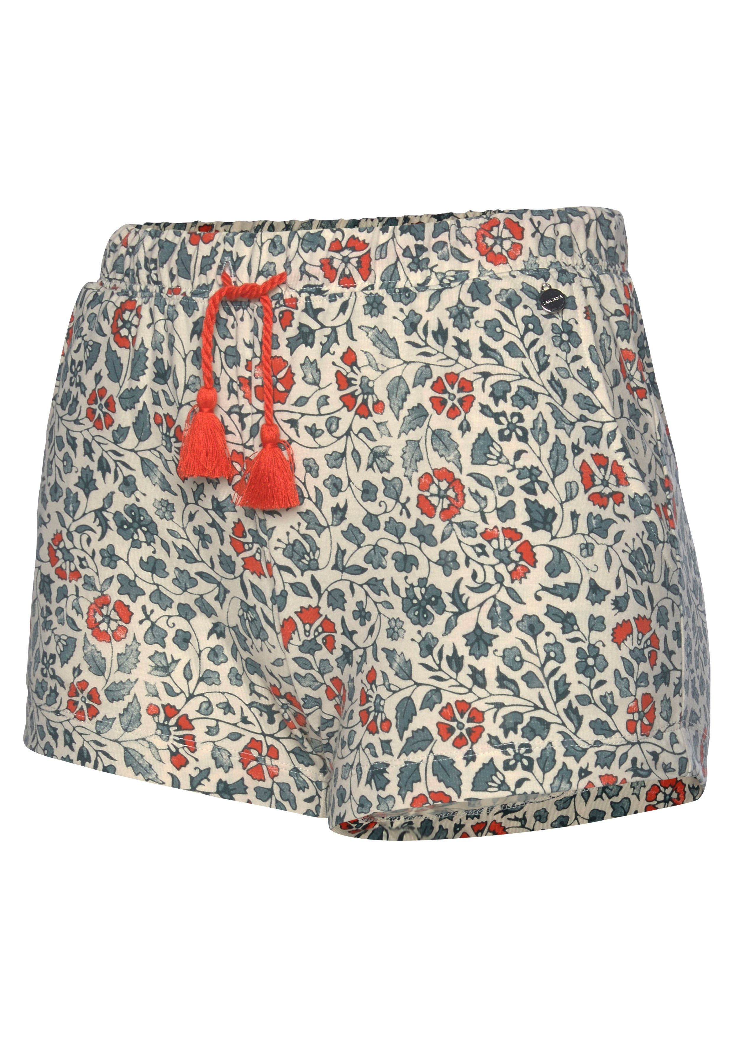 LASCANA Pyjamashorts im Blumen Allover-Druck – Bild 4 von 5