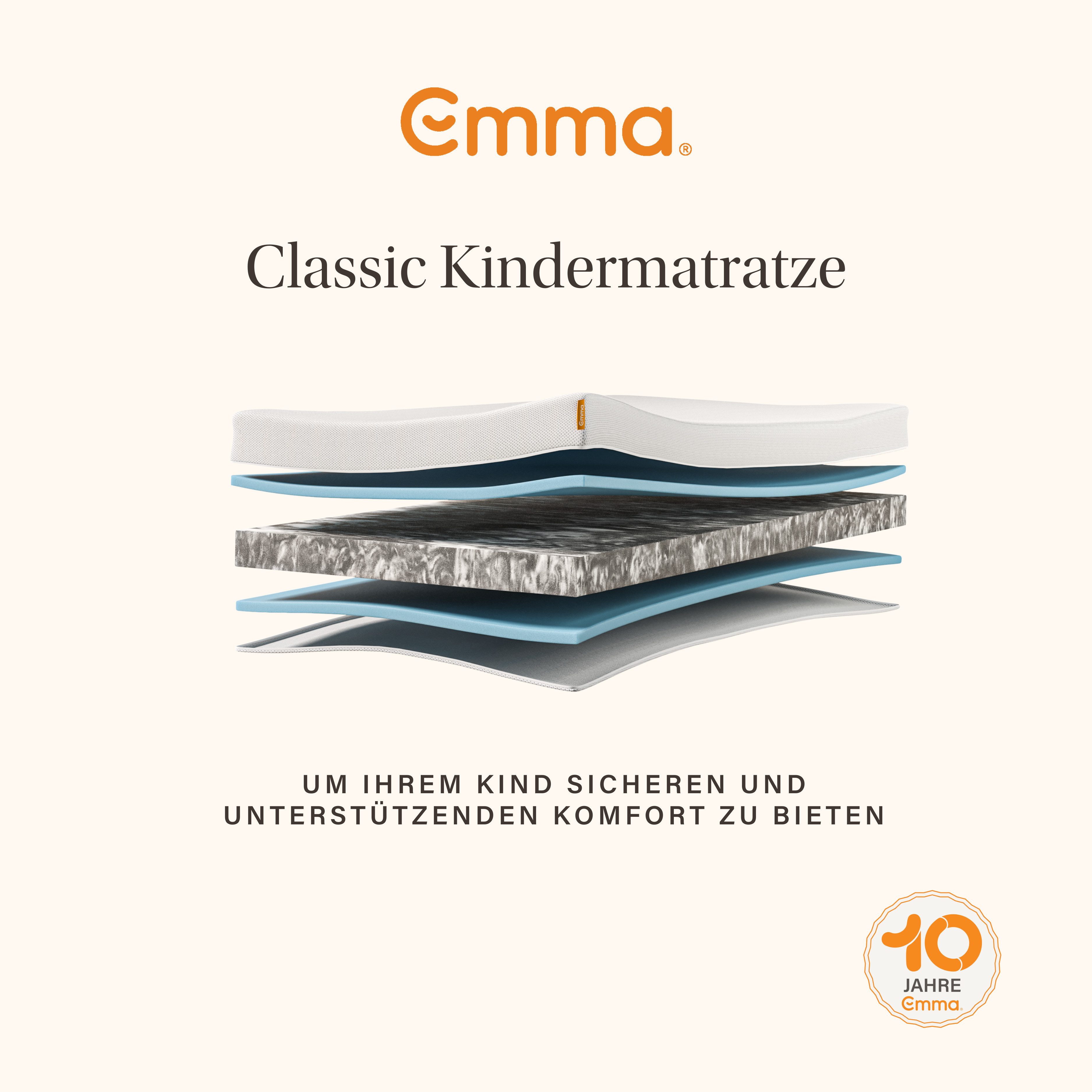 Kindermatratze Emma Kindermatratze, atmungsaktiv & waschbar bei 60°C, Emma, 11 cm hoch, (1-tlg), 60 x 120cm & 70 x140cm, Stiftung Warentest " SEHR GUT (1,5)" getestet