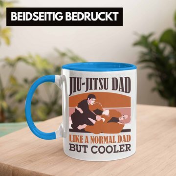 Trendation Tasse Jiu Jitsu Tasse Vater Geschenk Vater Papa Geschenkidee Vatertag Lustig