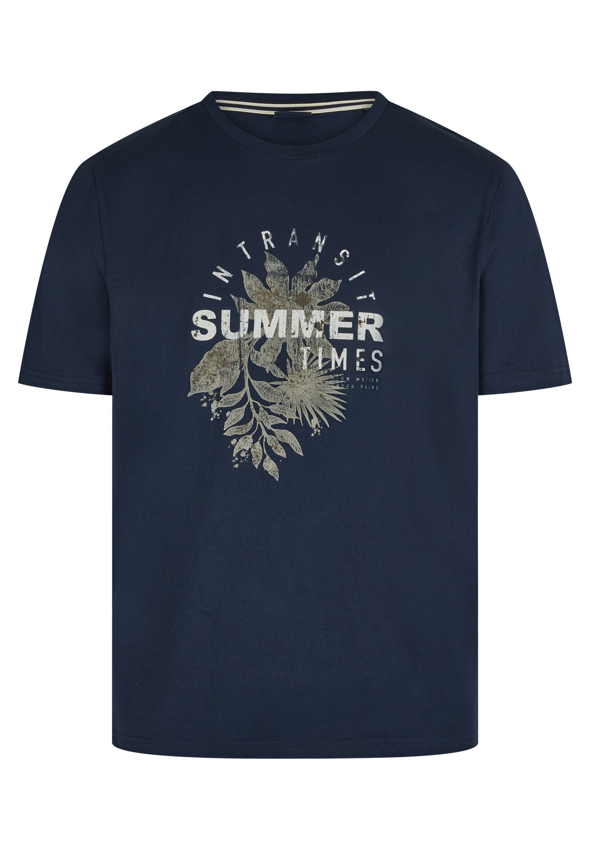 Rundhalsausschnitt mit T-Shirt midnight blue PARIS HECHTER