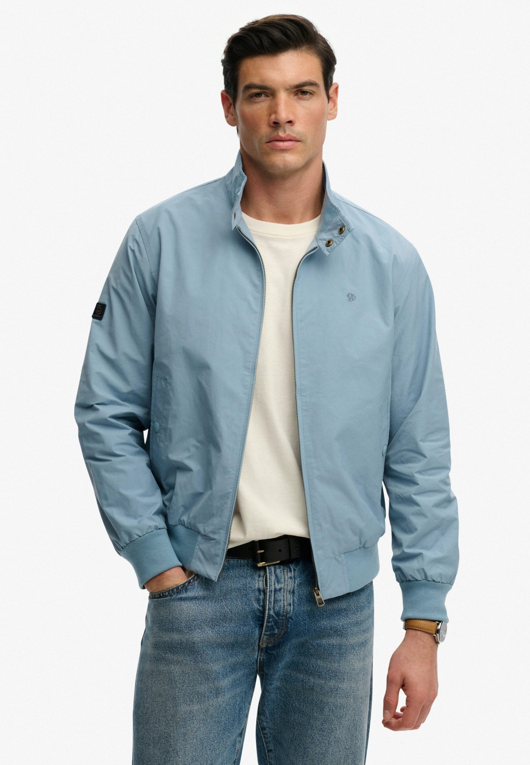 Superdry Outdoorjacke CLASSIC HARRINGTON JACKET China Blue