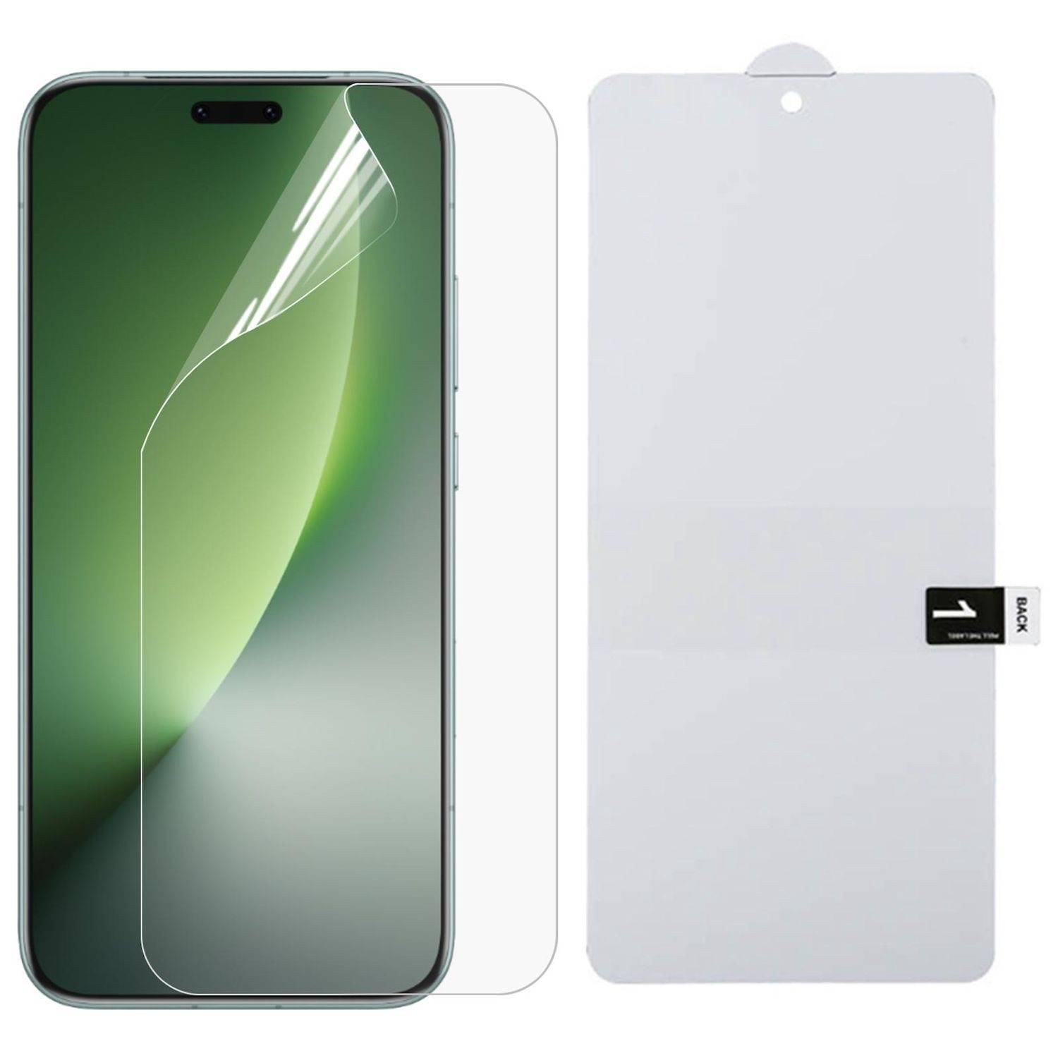 Wigento Handyhülle Für Honor Magic 8 Pro Screen Protector Hydrogel Display Schutz Folie, Vollbildschutz, Explosion-proof Hydrogel-Film