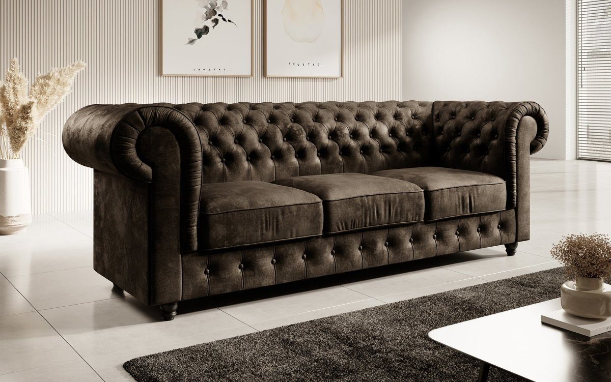 Sofa Luxusbetten24 Braun