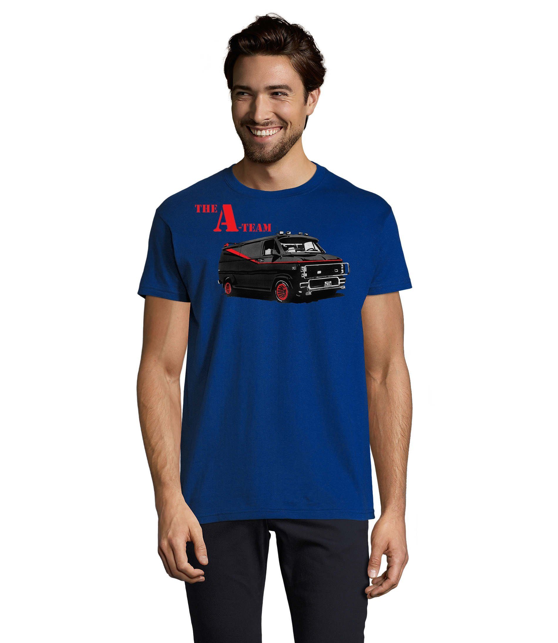 Blondie & Brownie T-Shirt Herren A Team Van Murdock Hannibal Mr.T Herren T-Shirt A Team Van TV Serie Frontprint Baumwolle Regular