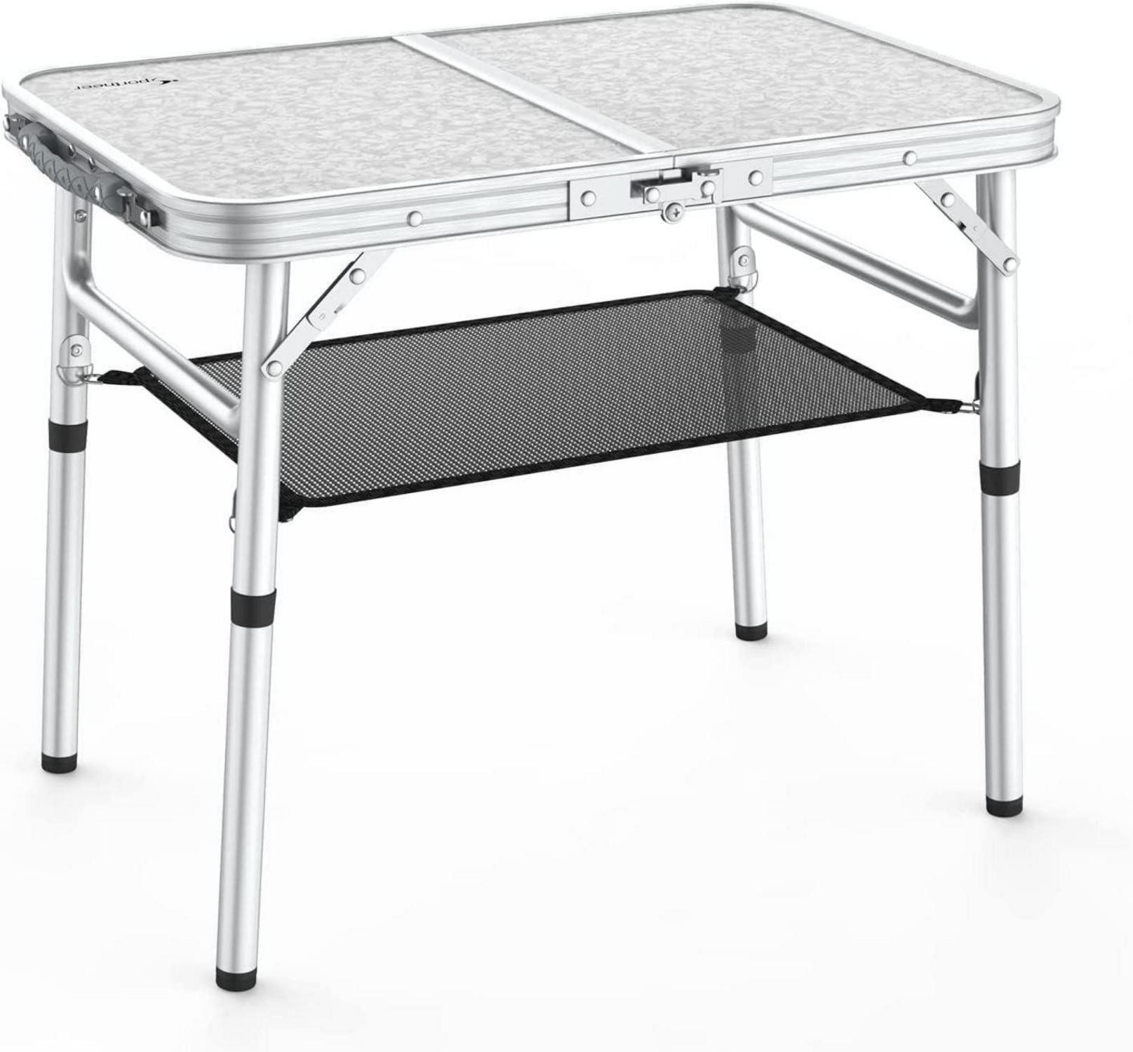 Campingstuhl Klappbarer Campingtisch höhenverstellbar kleiner Klapptisch tragbar