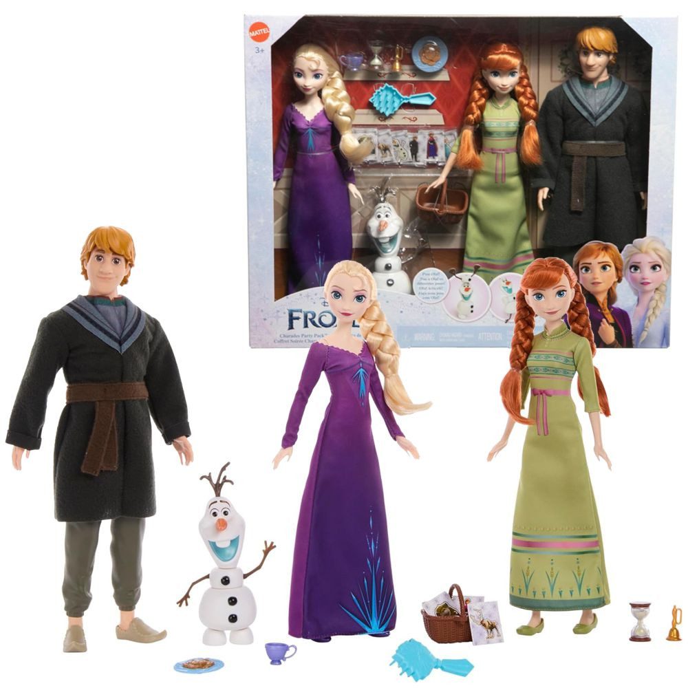 Disney Frozen Anziehpuppe Puppen Elsa, Anna, Kristoff & Olaf Disney Eiskönigin Frozen Mattel