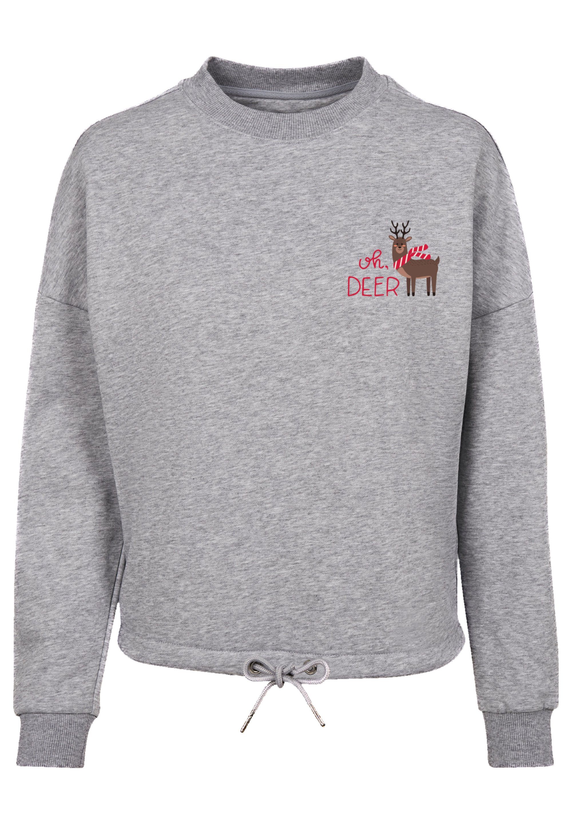 F4NT4STIC Sweatshirt Christmas Deer Premium Qualität, Rock-Musik, Band,  Weit geschnittenen Ärmel und Kordelzug am Bündchen