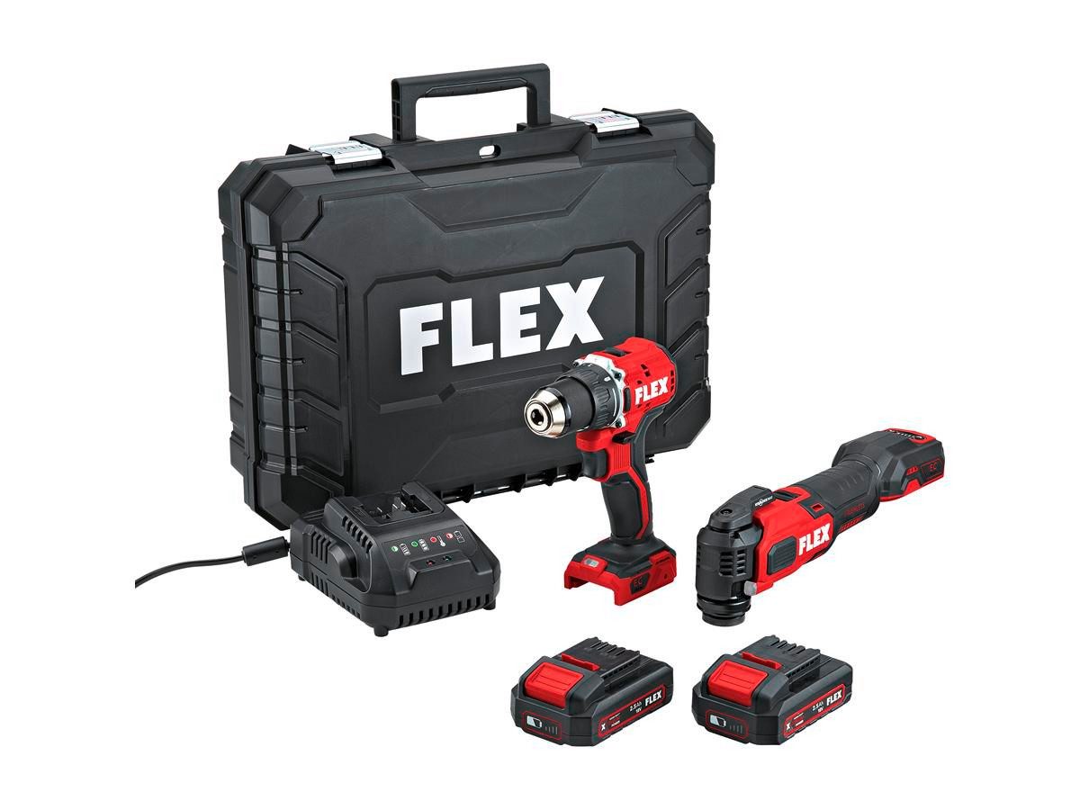 Flex Akku-Bohrschrauber DD 2G 18.0-EC LD + MT 18-EC Set, max. 1800 U/min