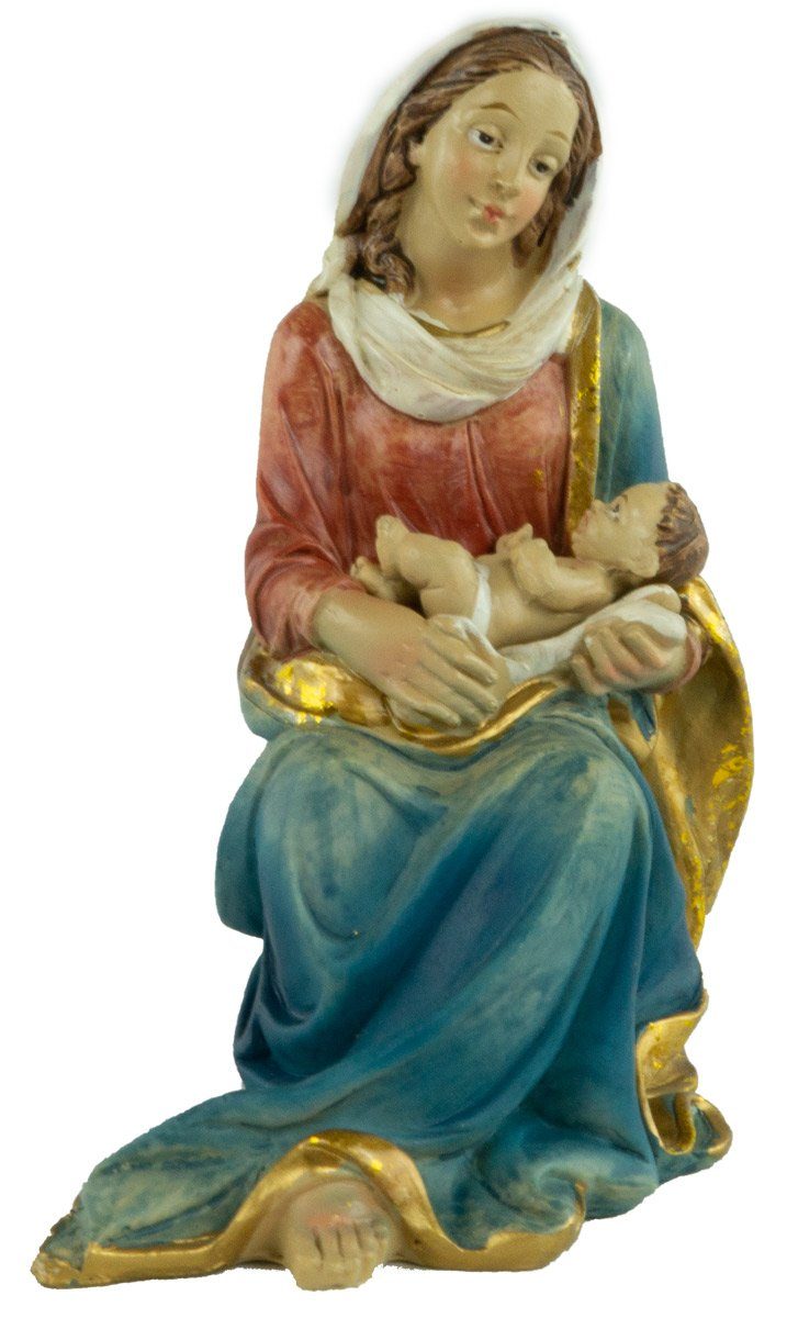 St., 2-tlg., handbemalte YBÖ087 Krippenfiguren Krippenursel (2 Heilige 2-tlg), cm, 17 Familie Krippenfiguren ca. Krippenfigur