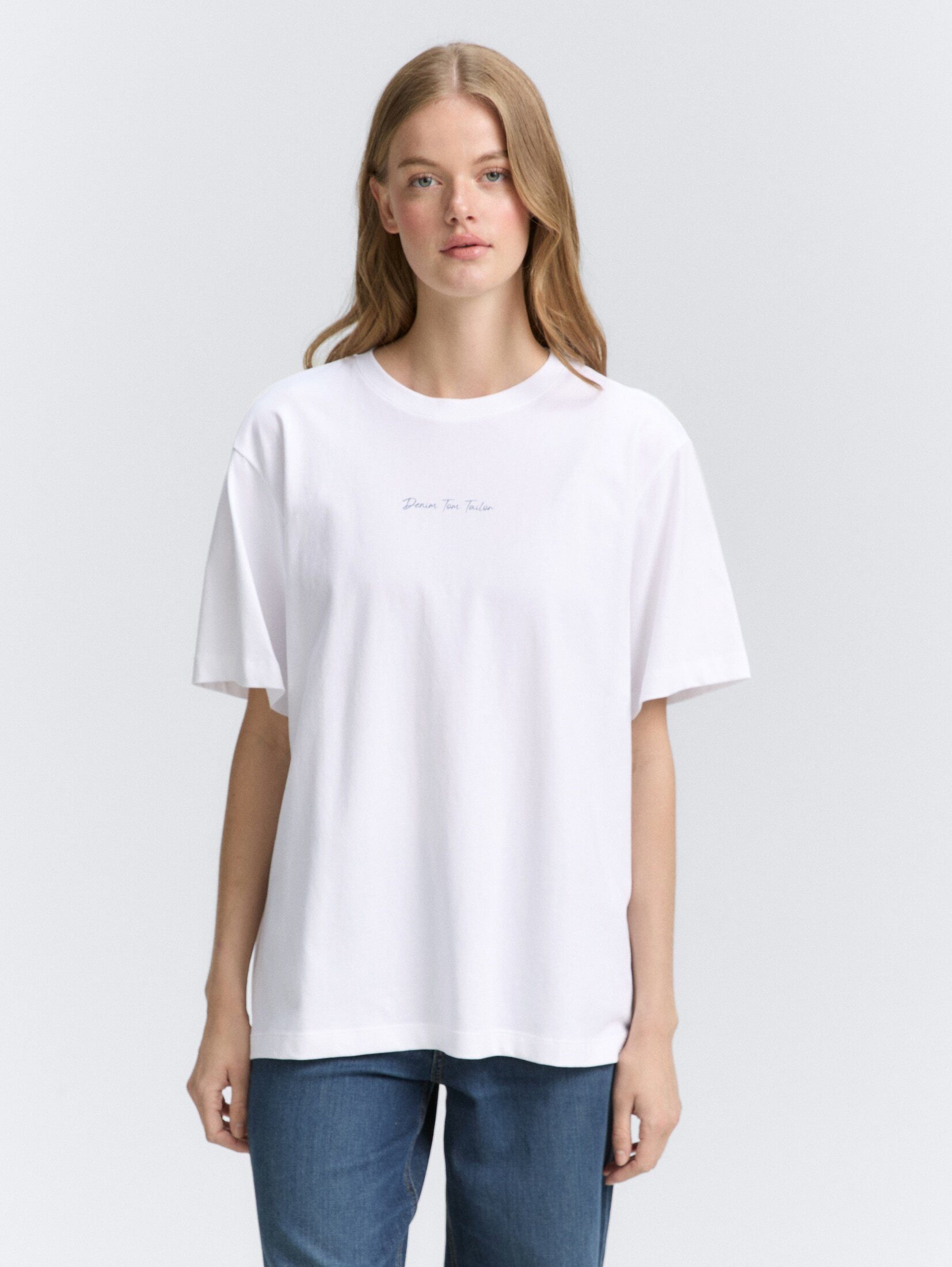 TOM TAILOR Denim T-Shirt T-Shirt Oversize T-Shirt mit Rückenprint
