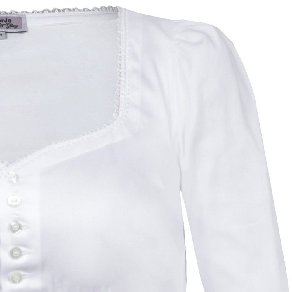 MarJo Dirndlbluse 'Kathrin-Maurina' Halbarm Traditionell, Weiß günstig online kaufen