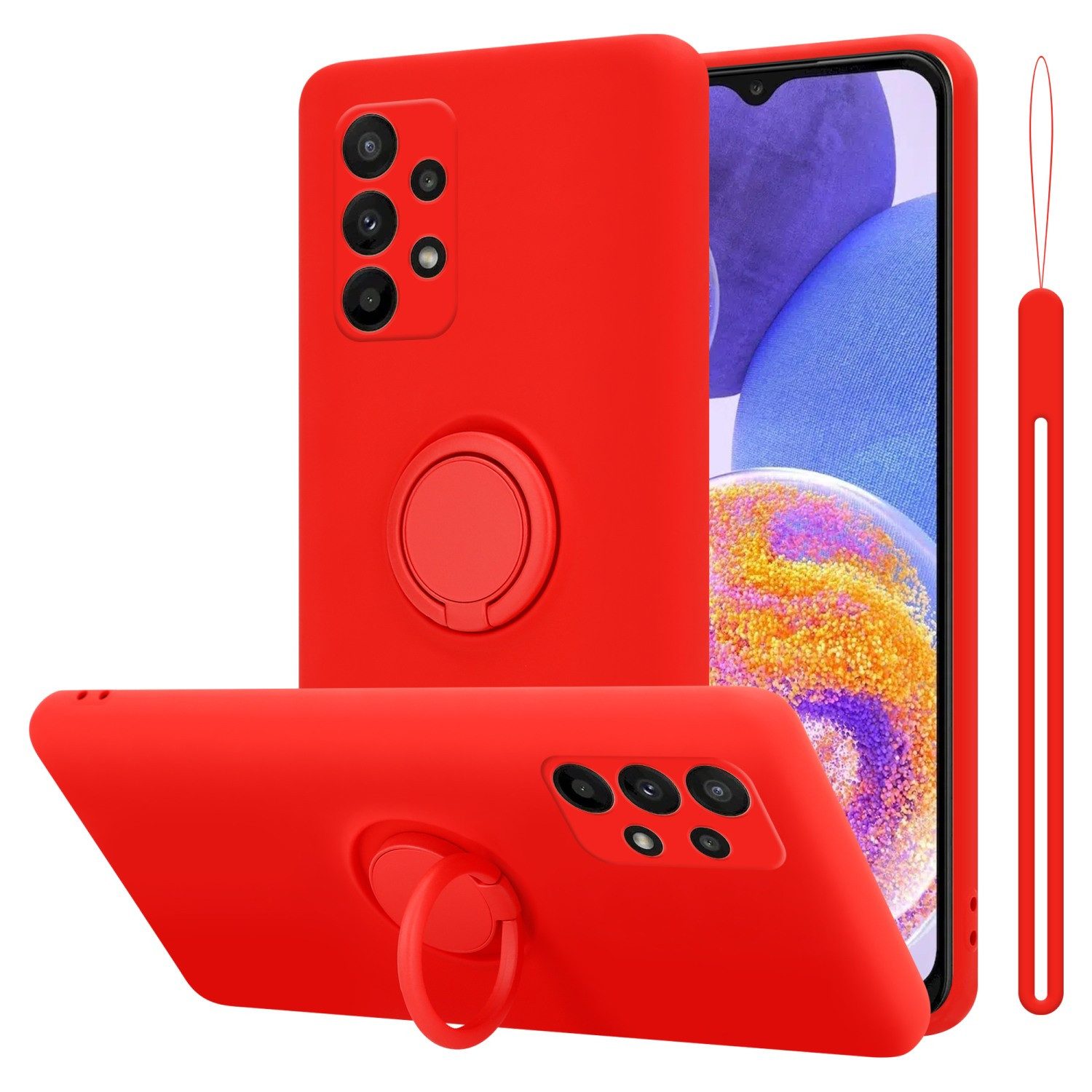 Cadorabo Handyhülle für Samsung Galaxy A23 4G / 5G Hülle Samsung Galaxy A23 4G, Robustes Hard Case - Handy Schutzhülle - Hülle - Back Cover Bumper