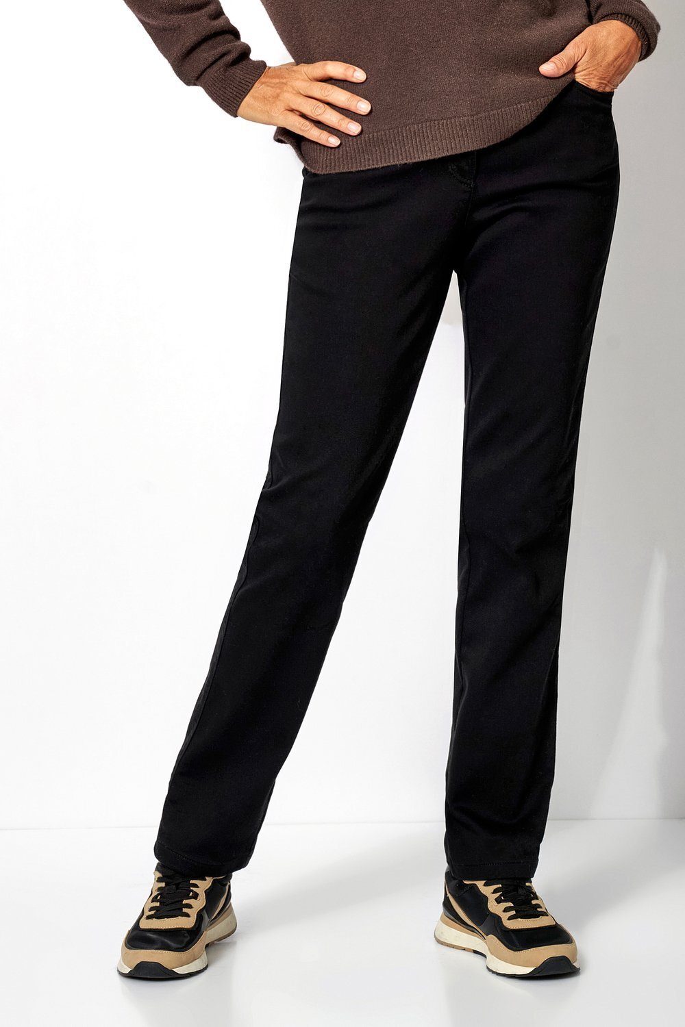 - legerer Love My by TONI 891 schwarz Passform Relaxed 5-Pocket-Hose in
