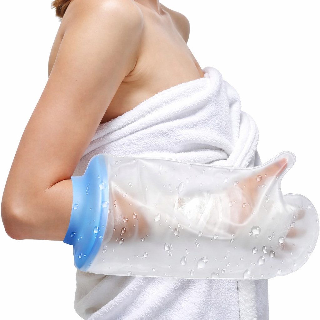 Protektorenjacke Duschschutz für Arm & Bein, Beine mit Antirutschpads