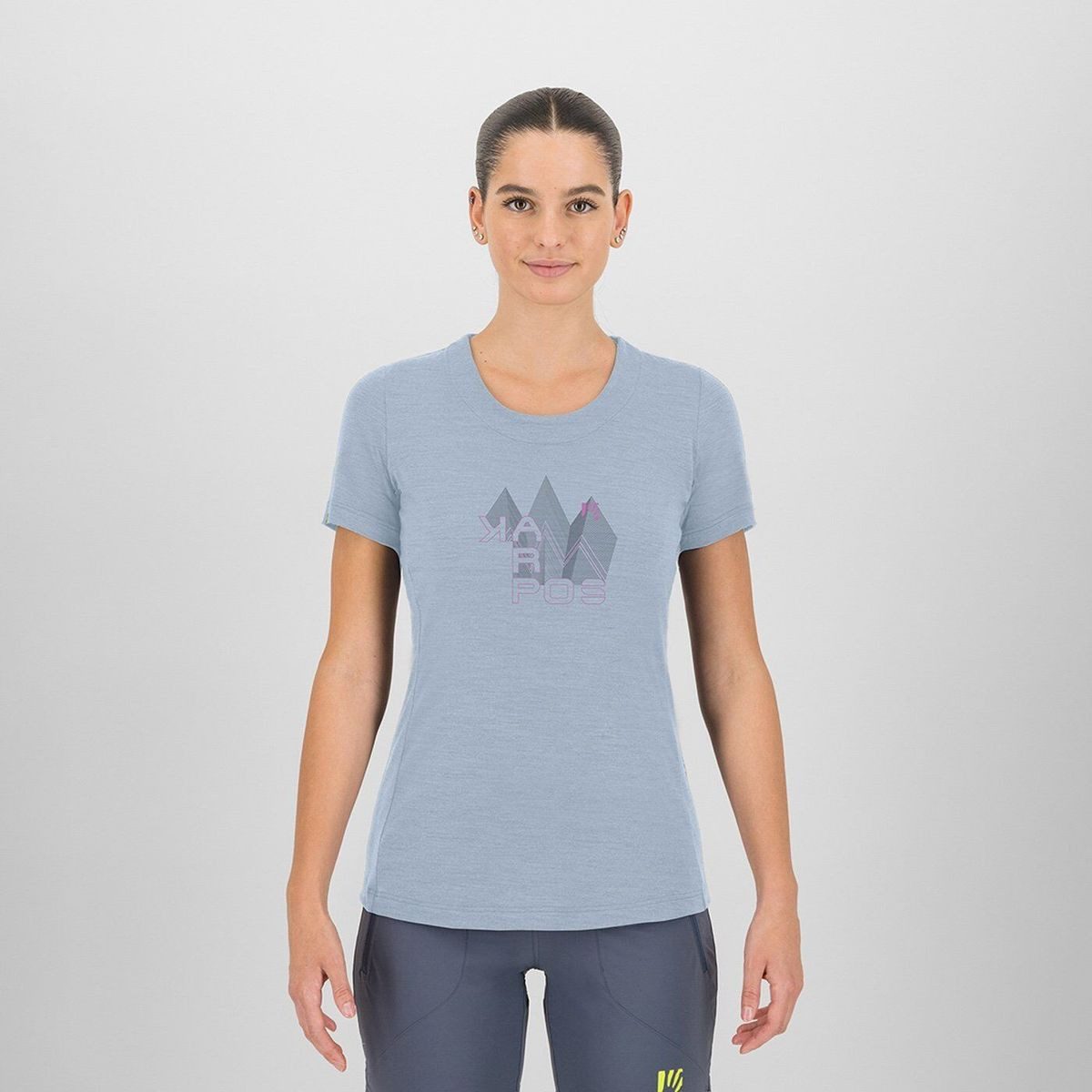 Karpos Kurzarmshirt Gusela Merino W T-shirt Atmungsaktives Damen-T-Shirt aus Merinowolle mit geruchshemmenden