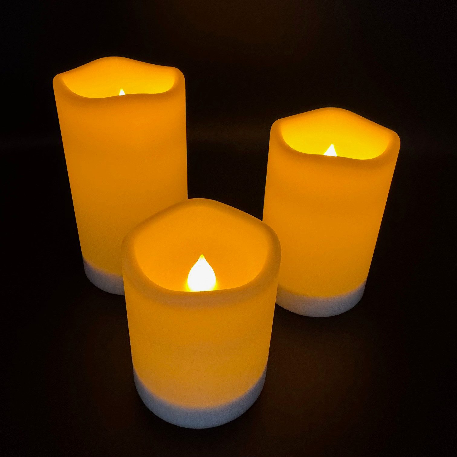 Online-Fuchs LED-Kerze 3er Set LED SOLAR Kerzen für draußen, Outdoor - Sola günstig online kaufen