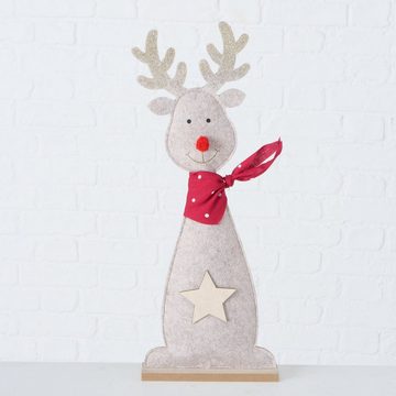 BOLTZE Weihnachtsfigur, MDF, Polyester-Filz