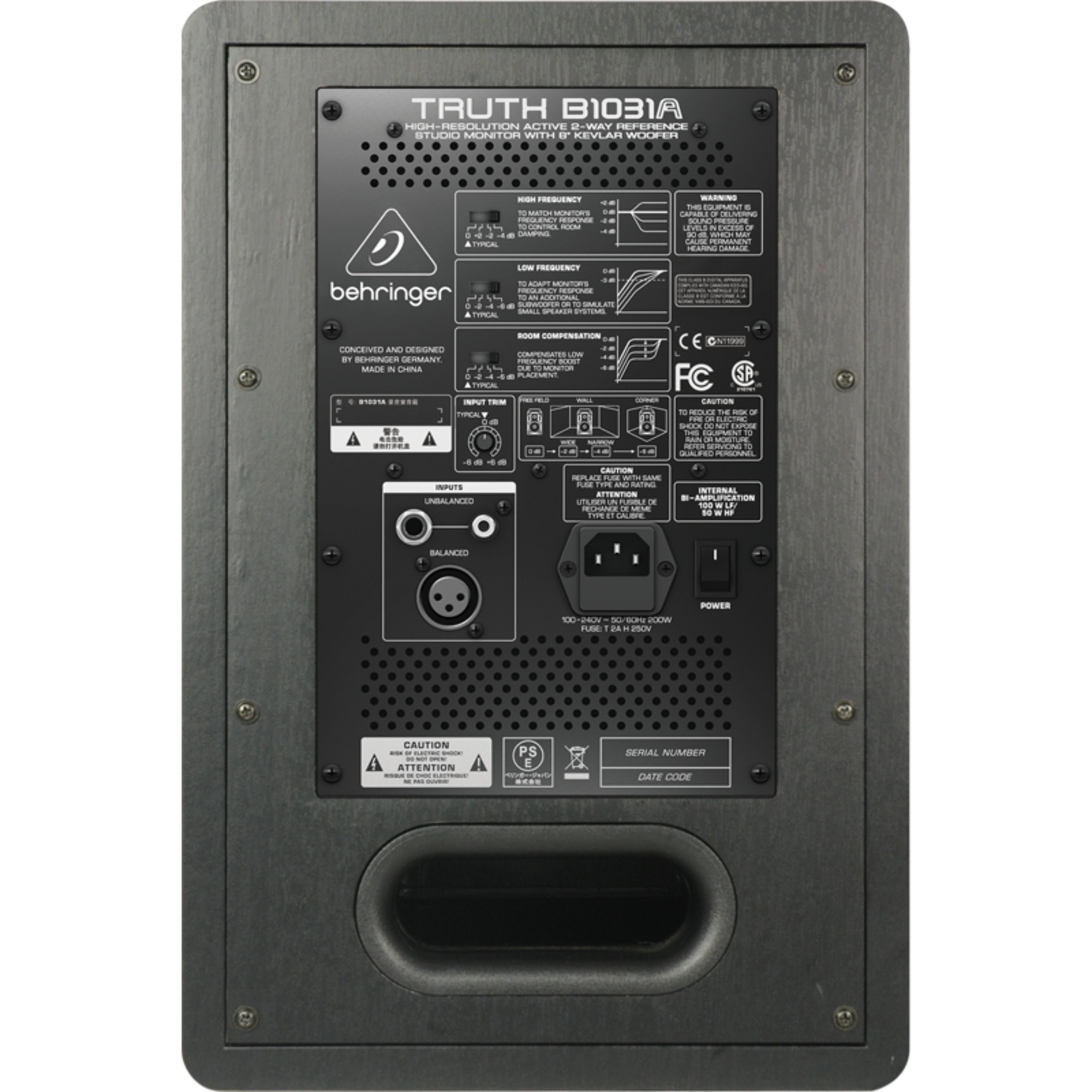Behringer Lautsprecher (B 1031A TRUTH - Aktiver Studiomonitor)