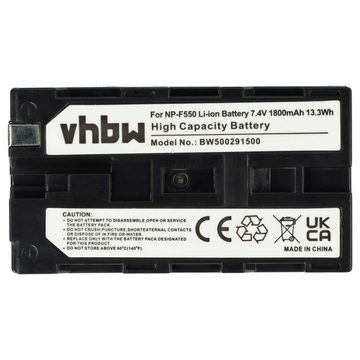vhbw kompatibel mit Atomos Ninja 10-bit DTE field recorder Kamera-Akku Li-Ion 1800 mAh (7,2 V)