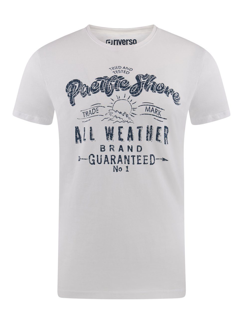 riverso T-Shirt Herren Printshirt RIVLeon Regular günstig online kaufen