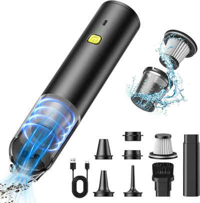 Daskoo Akku-Handstaubsauger Auto-Staubsauger mit USB-C-Schnellladung, 16.000 Pa, kabelloser tragbarer Staubsauger, dreifachem HEPA-Filter