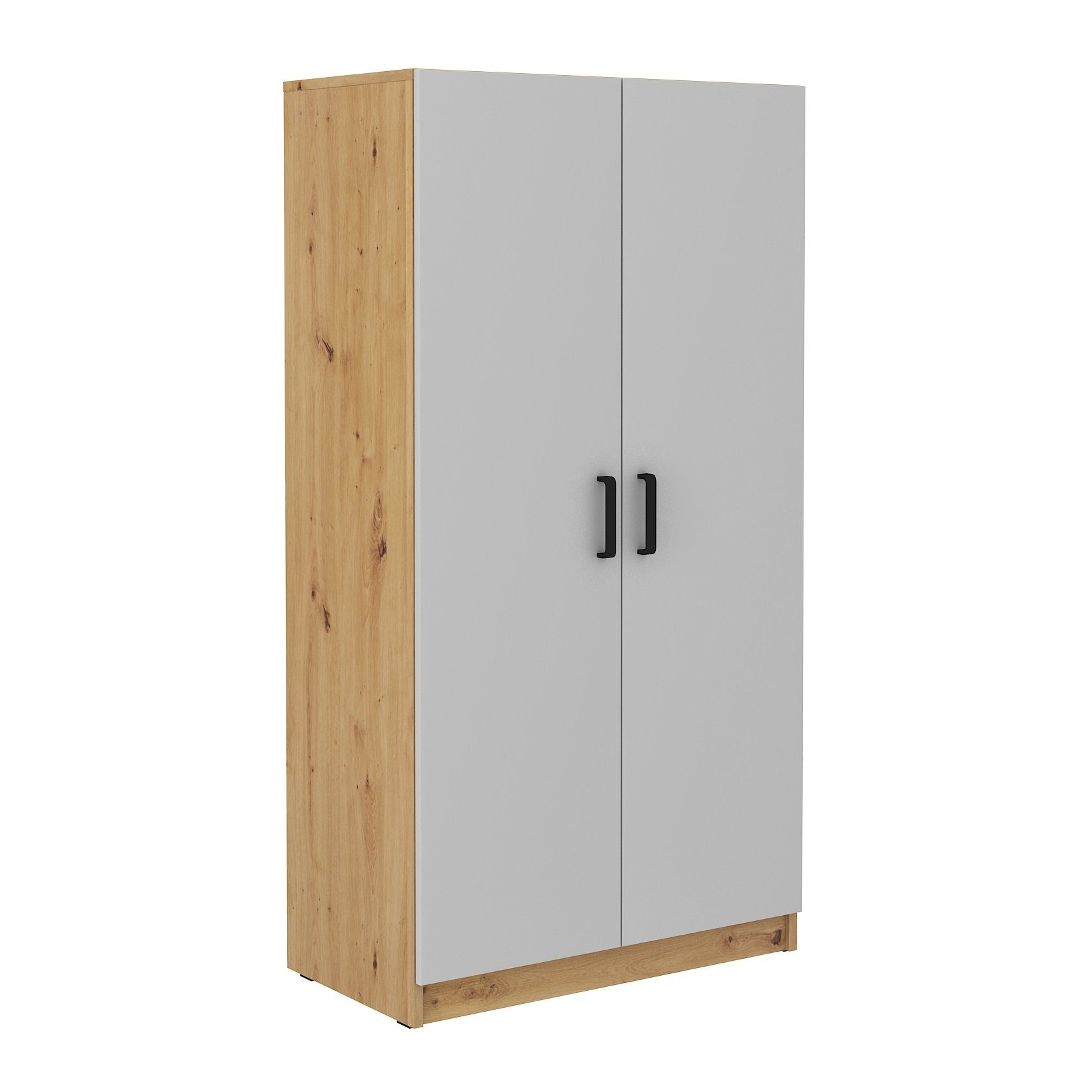 Furnix Kleiderschrank Büro-Garderobenschrank Kleiderstange MOLUKI 108 2F Auswahl passend zu unserer Büro-Serie, B79,9 x H153,6 x T43,6 cm | Kleiderschränke