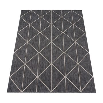 Outdoorteppich Terrasse Küche Geometrisches Skandi Muster Teppich, Paco Home, Läufer, Höhe: 4 mm