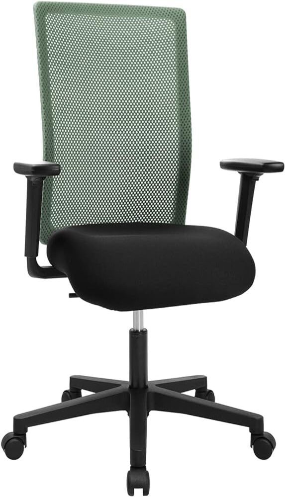 Armlehne - inkl. Point verstellbarem Schreibtischstuhl TOPSTAR Bürostuhl Free TW1 N mit Sitz), ergonomisch: Netz (Bürostuhl