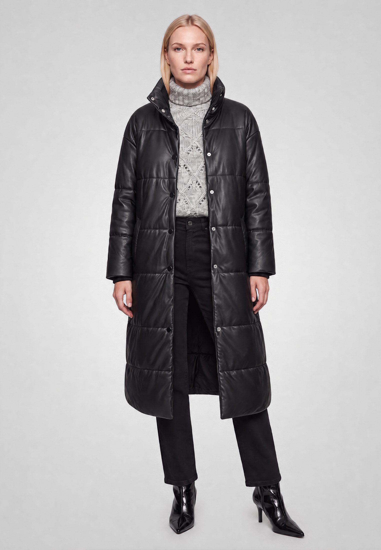 MARC AUREL Langmantel aus Faux Fur