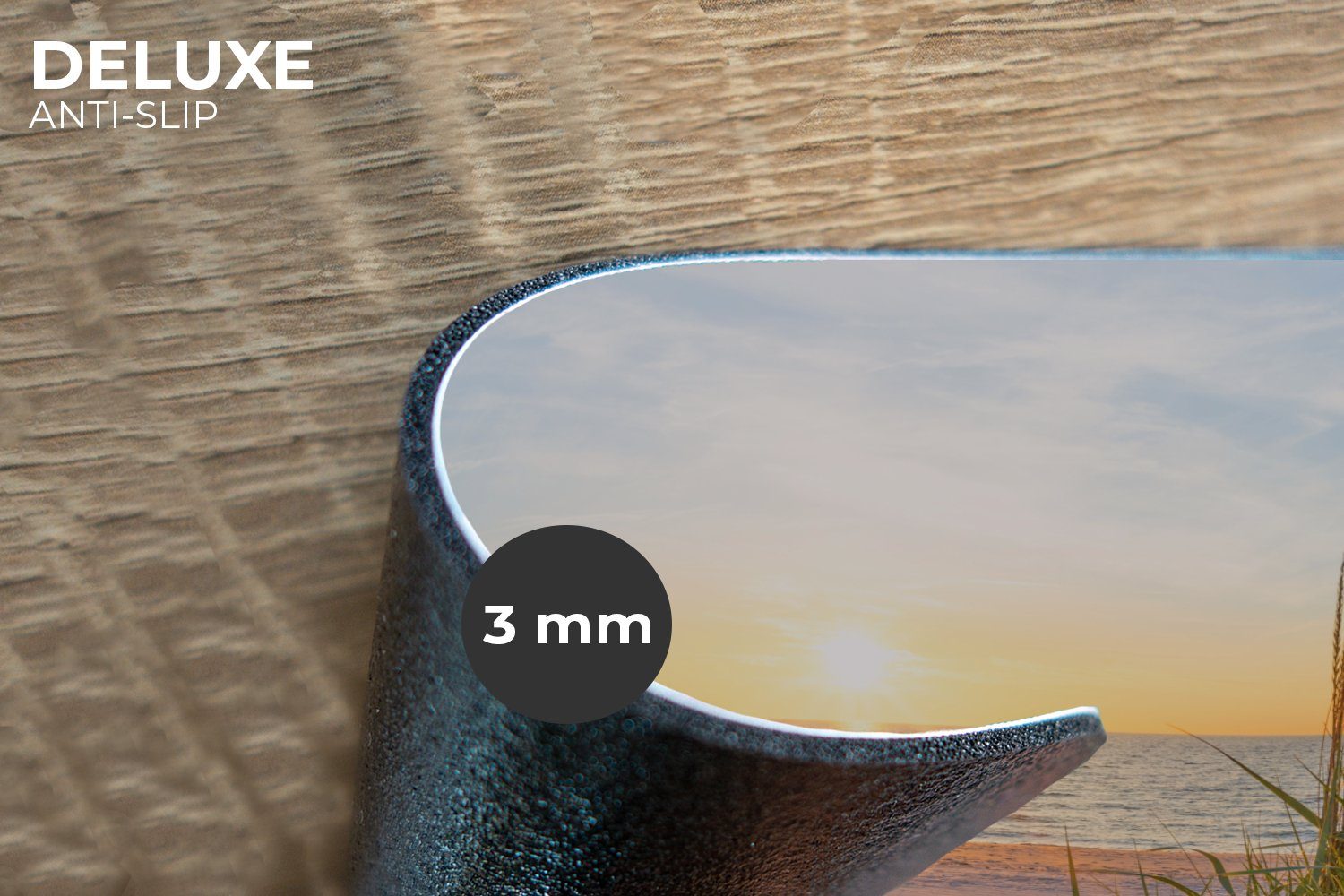 MuchoWow Platzset Strand - Sonne - Düne - Gras - Sand - Horizont, (6-St), P günstig online kaufen