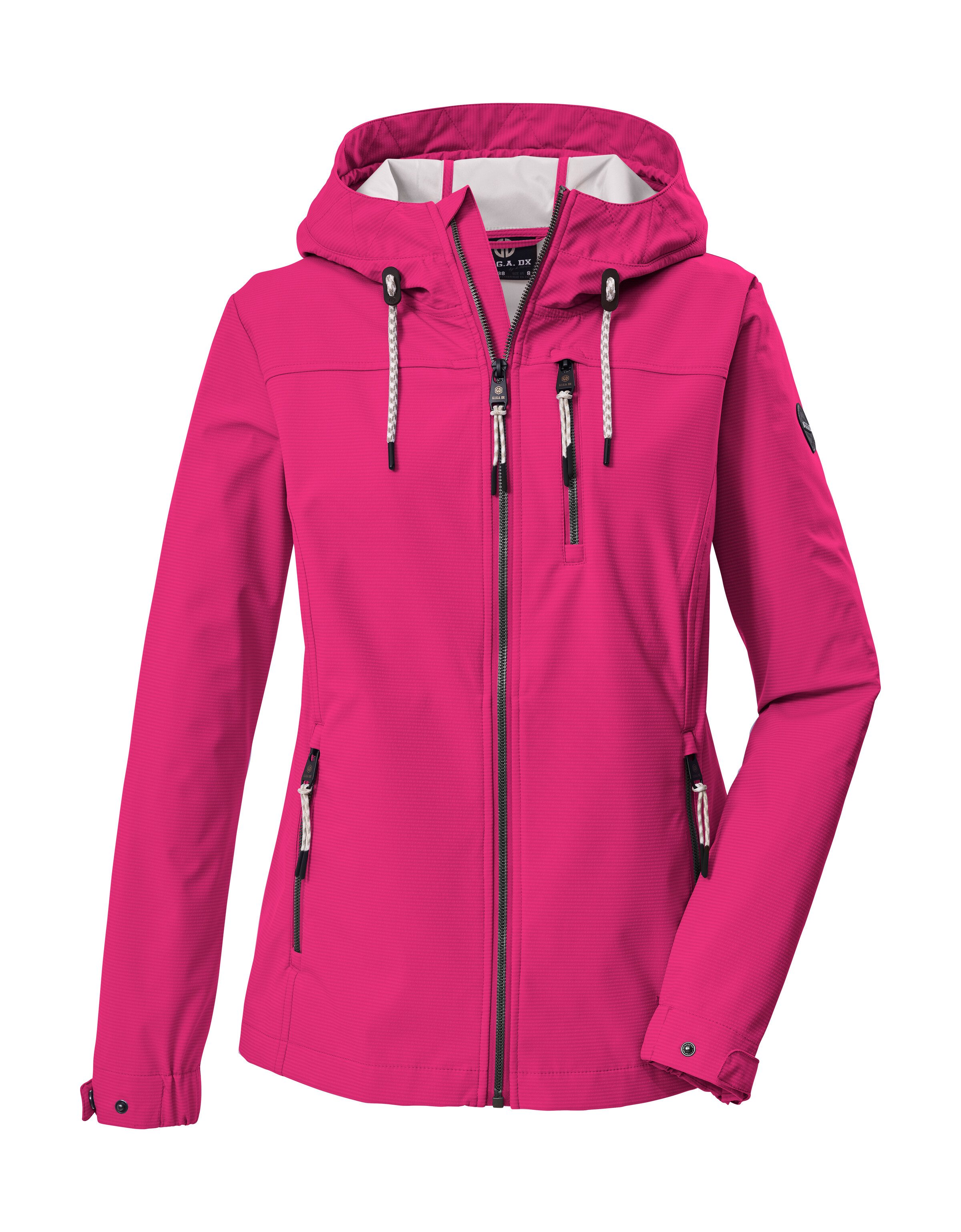 G.I.G.A. DX by killtec Softshelljacke GS 111 WMN SFTSHLL JCKT Atmungsaktive, wasserabweisende Damenjacke mit verstellbarer Kapuze