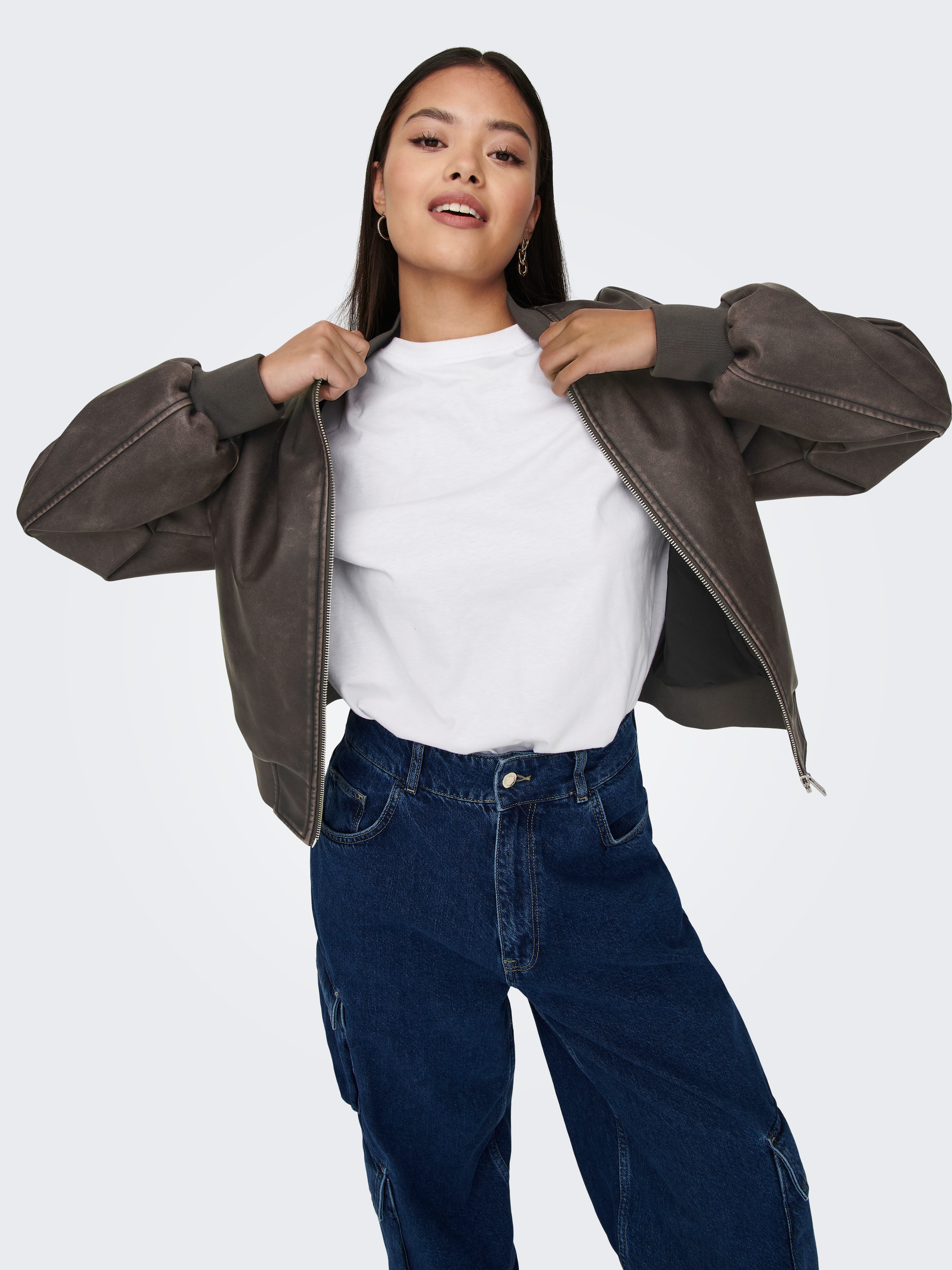 ONLY Lederimitatjacke ONLJANE FAUX LEATHER WASHED günstig online kaufen